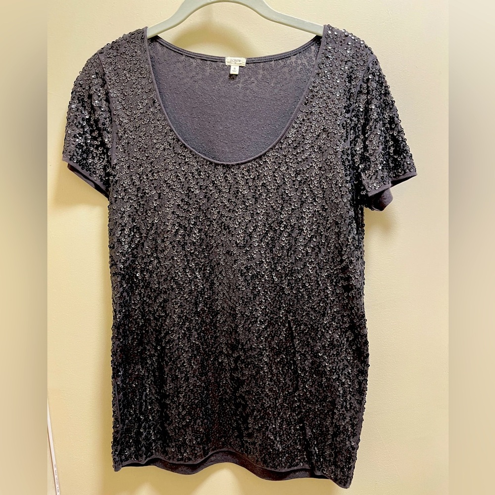 J. Crew sequin T-shirt